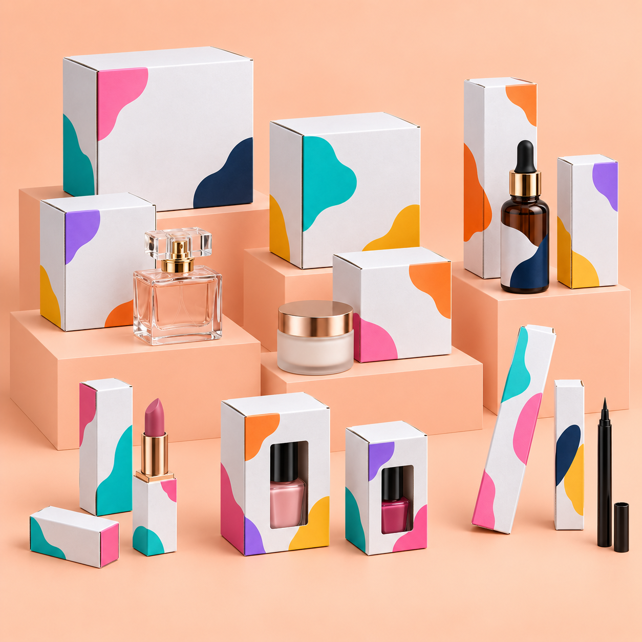 Cosmetics and beauty custom packaging box