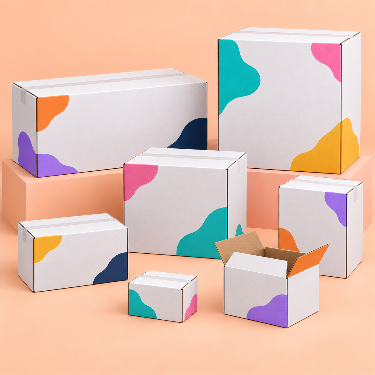 Custom shipping packaging box