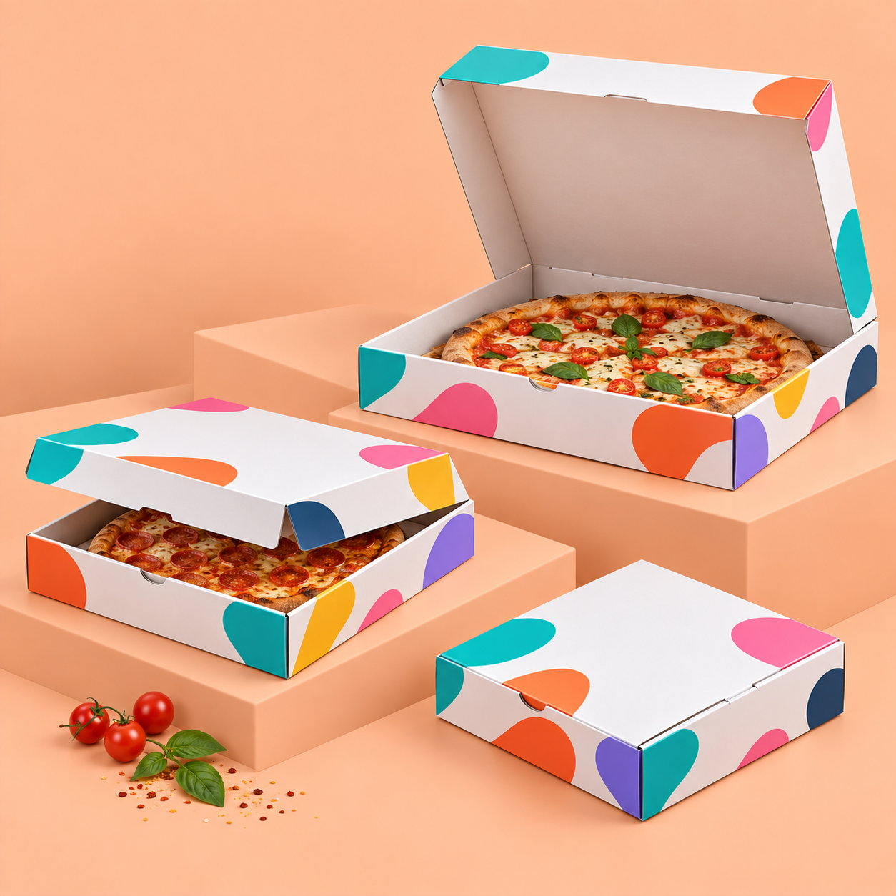 Custom pizza packaging box